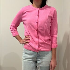 Kate Spade Hot Pink Cardigan with Bow Detail